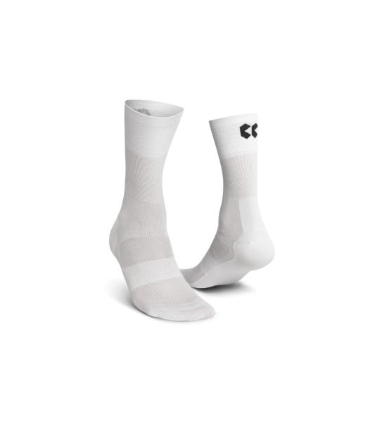 Cycling High Socks | White