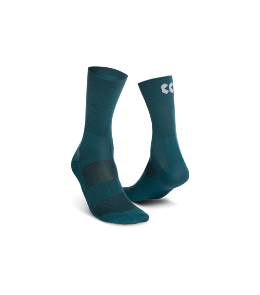 Cycling High Socks | Petrol Blue