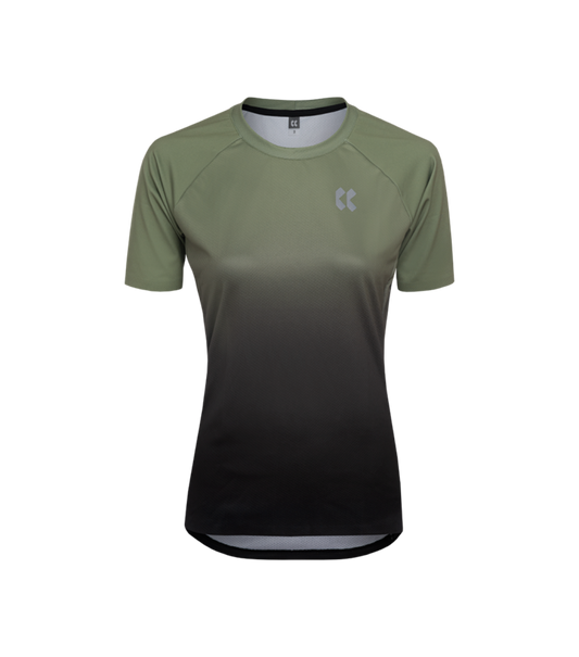 Womens Discover Cycling Jersey | Khaki