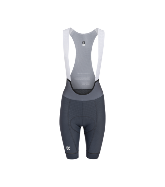Womens Passion Goffrato Bib Shorts | Steel Grey