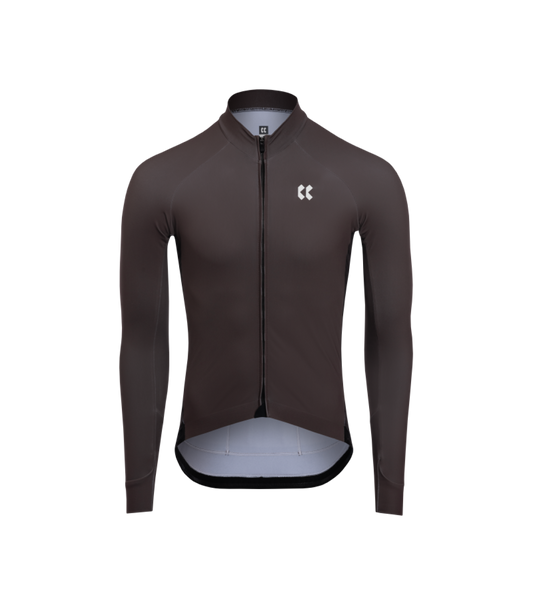 Mens Passion Z4 Long Sleeve Temps Jersey | Mocca Brown