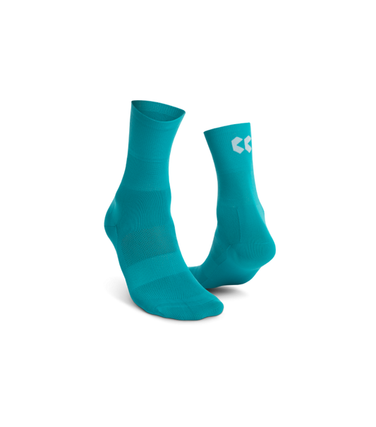 Cycling High Socks | Caribbean Sea Blue