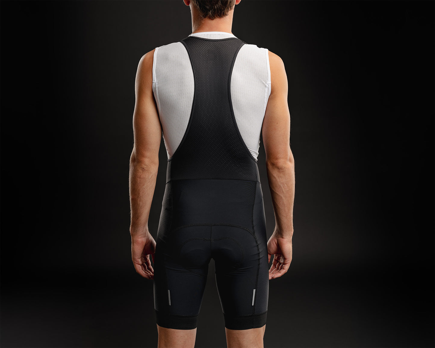 Mens Motion Bib Shorts | Black