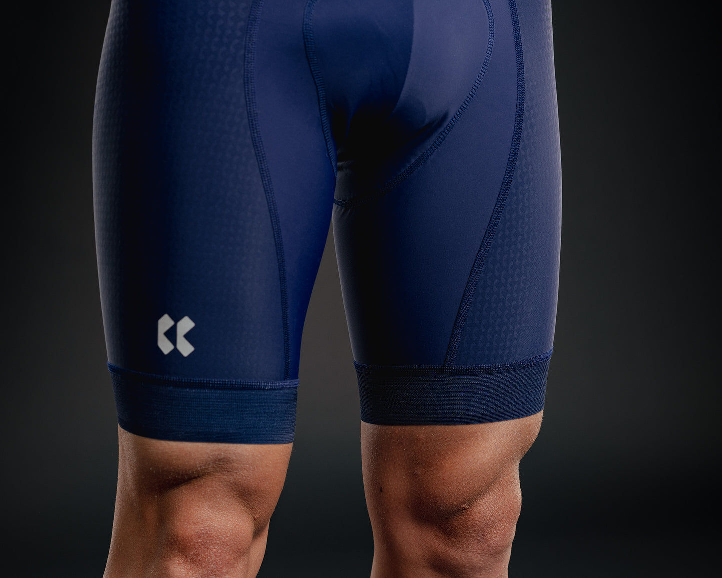 Mens Motion Bib Shorts | Navy Blue
