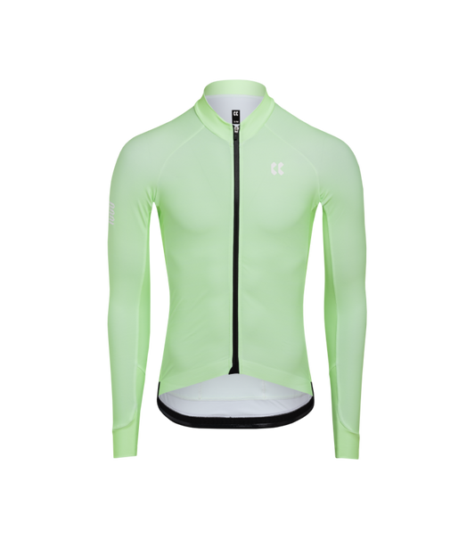 Mens Passion Temps Long Sleeve Jersey | Neon Lime