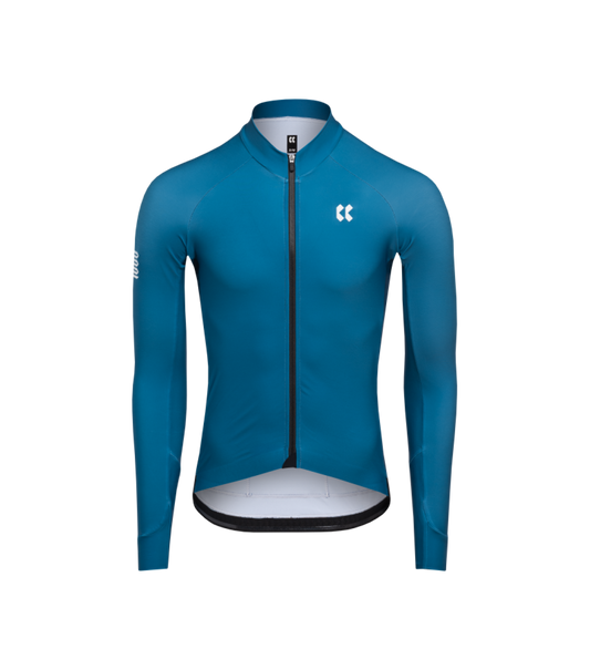 Mens Passion Temps Long Sleeve Jersey | Petrol Blue