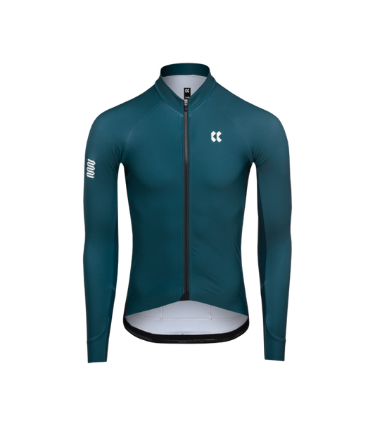 Mens Passion Temps Long Sleeve Jersey | Bottle Green
