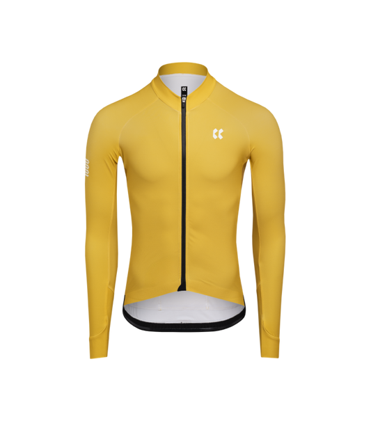 Mens Passion Temps Long Sleeve Jersey | Gold Yellow