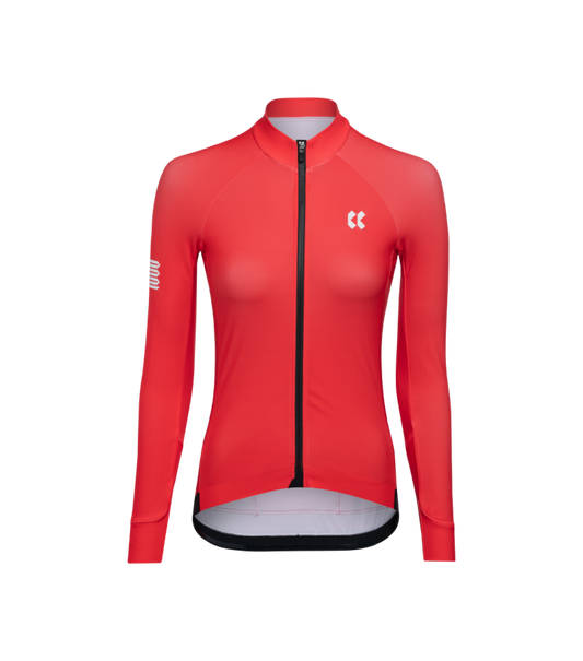 Womens Passion Temps Long Sleeve Jersey | Racing Red