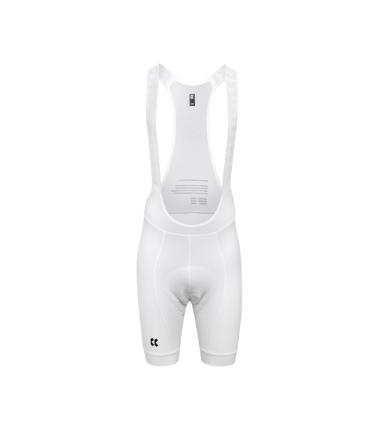 Mens Passion Goffrato Bib Shorts | White