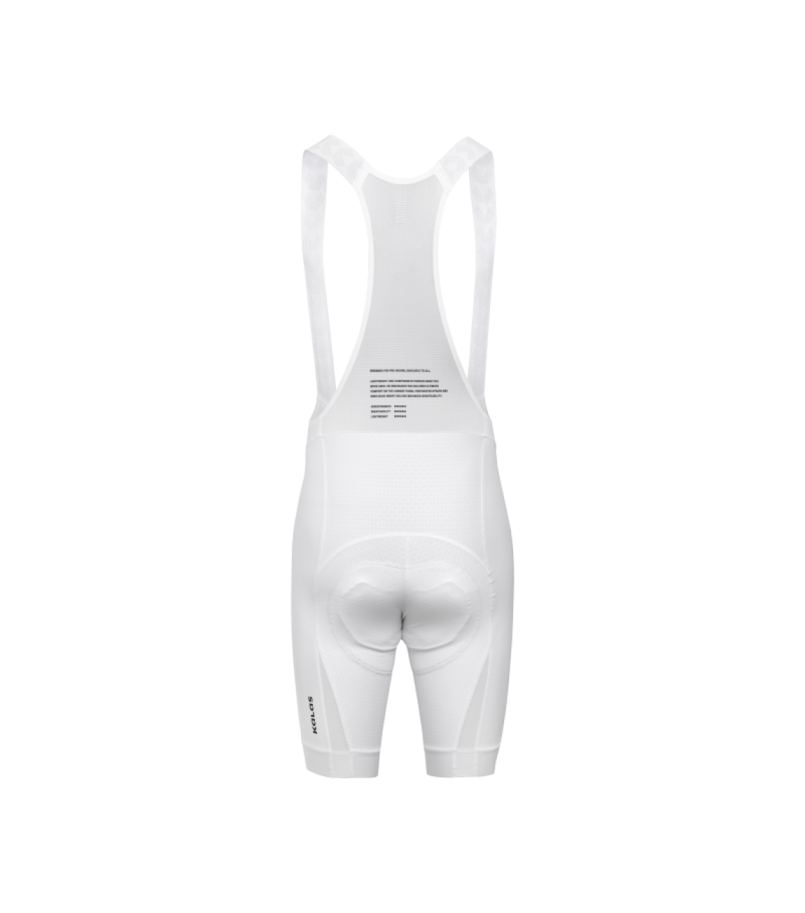 Mens Passion Goffrato Bib Shorts | White