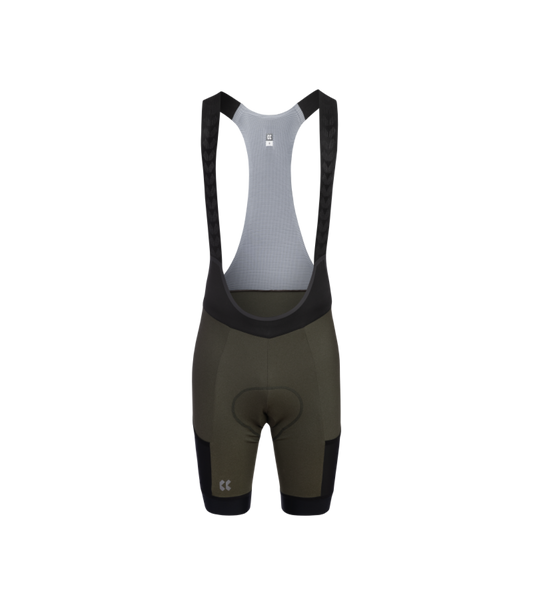 Mens Passion Gravel Cycling Bib Shorts | Khaki