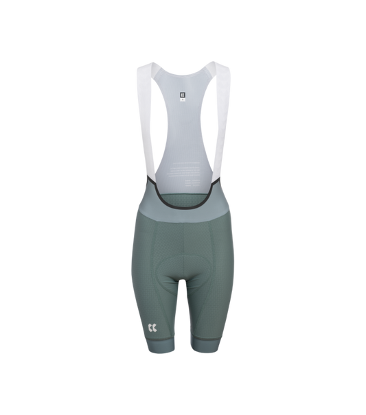 Womens Passion Goffrato Bib Shorts | Emerald Green
