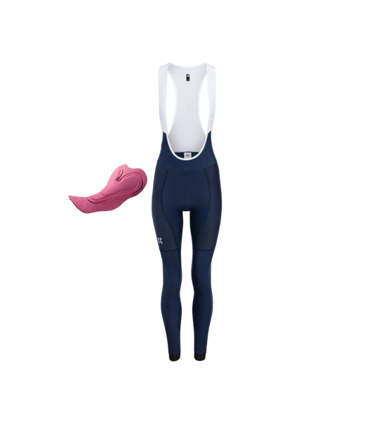 Womens Motion Z6 Insulated Bib Tights | Navy