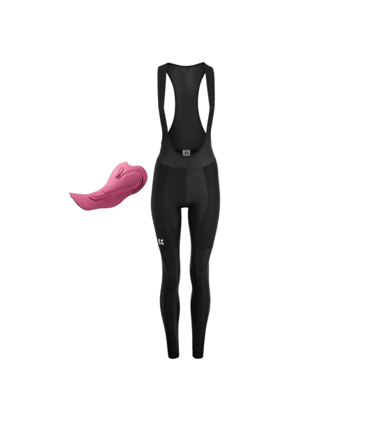 Womens Motion Z6 Insulated Bib Tights | Black