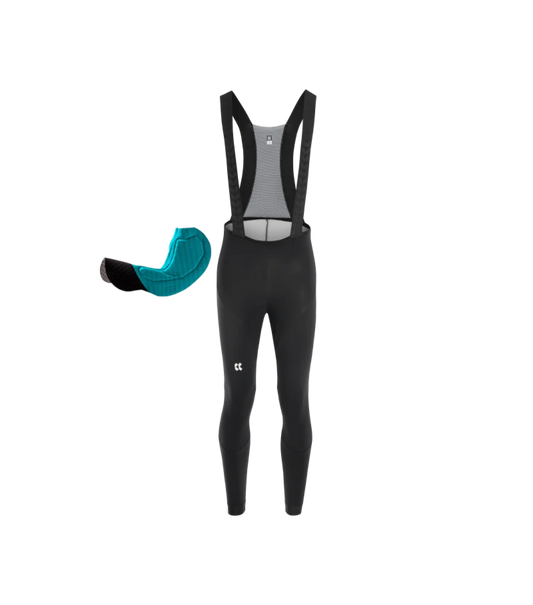 Mens Passion Diamond Insulated Bib Tights | Black