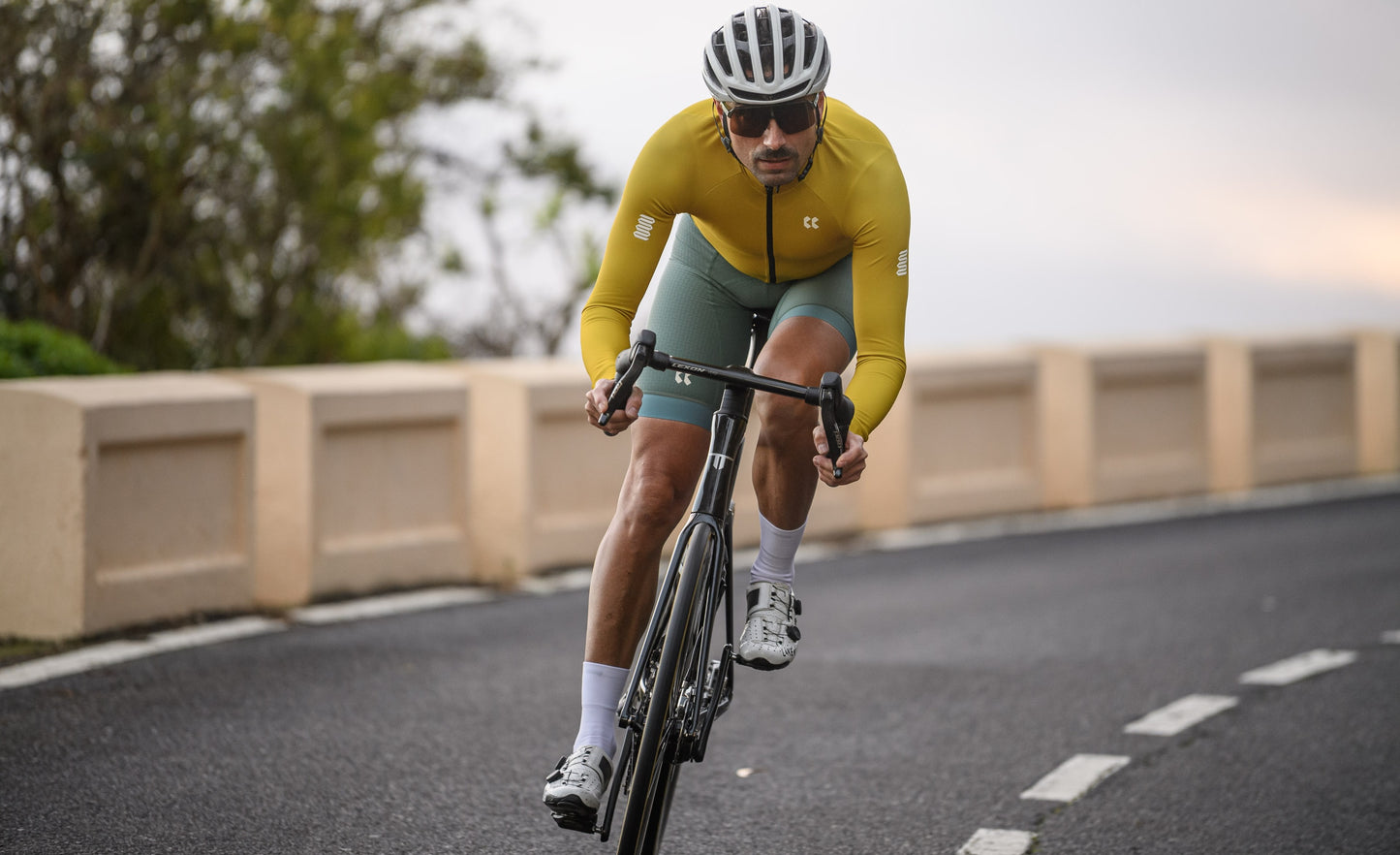 Mens Passion Temps Long Sleeve Jersey | Gold Yellow