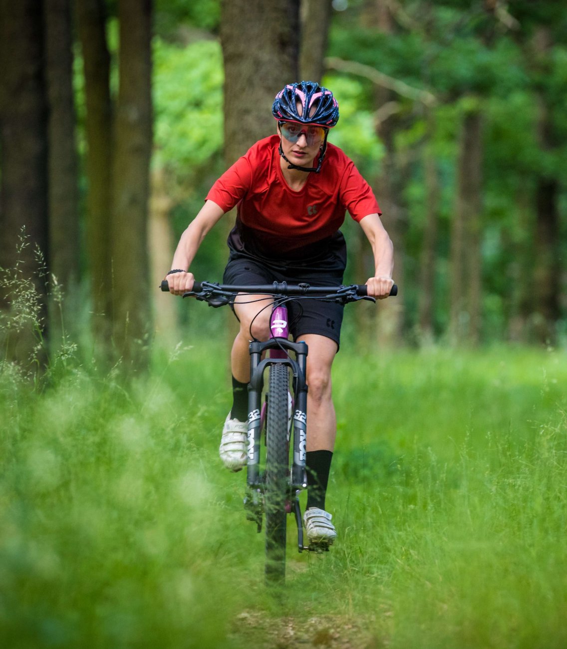 Womens Discover Cycling Jersey | Brick